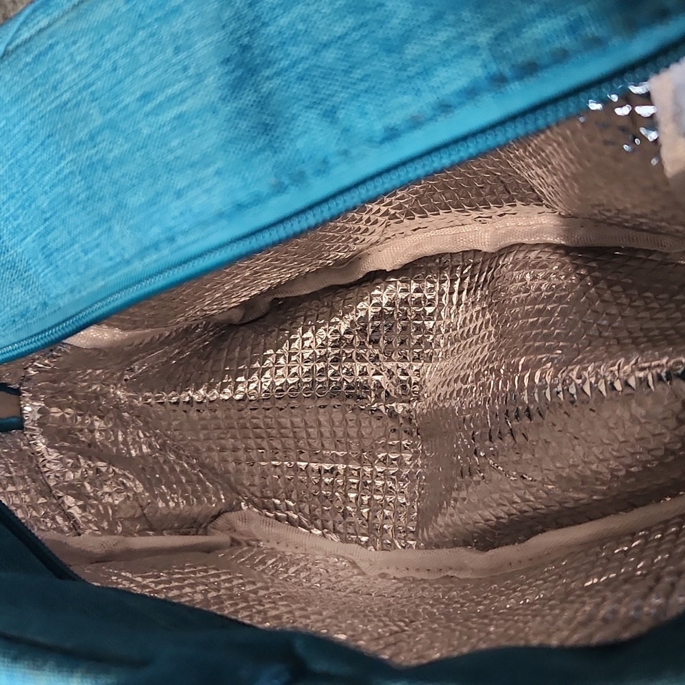 NWT Cat Lady Box Insulated lunch tote Teal - Picture 9 of 9